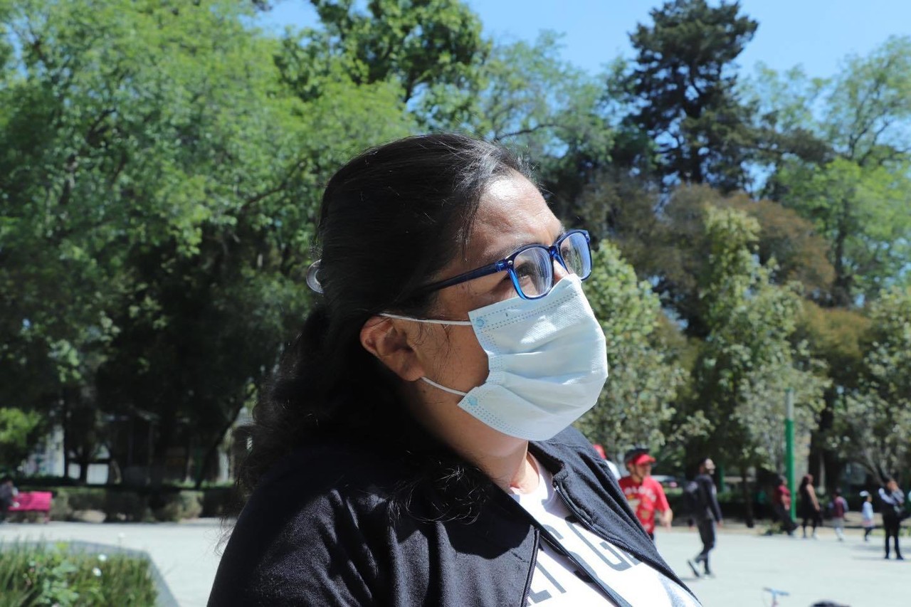 Las personas con problemas de asma, EPOC o del corazón, deben usar cubrebocas. Foto: Sria de Salud de Edoméx