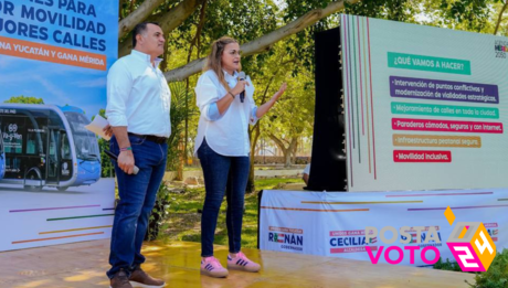 Cecilia Patrón presenta plan de movilidad para disminuir el tráfico en Mérida
