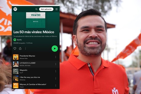 Máynez, Máynez, ¡Máynez presidente!, en las canciones más virales de Spotify