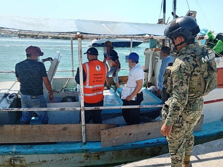 Operativo naval deja como saldo dos embarcaciones retenidas en Yucalpetén