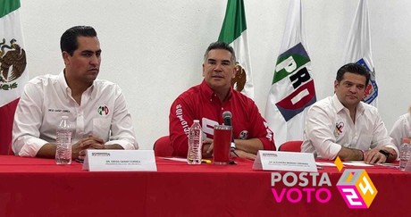 Asegura Alejandro Moreno que Adrián de la Garza ganará en Monterrey