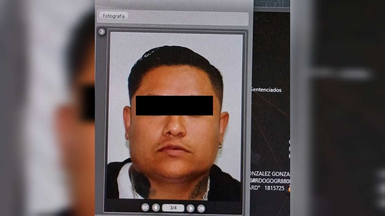 Ricardo N., de 35 años de edad, perpetró un robo con violencia en un Oxxo. Foto. Seguridad Apodaca