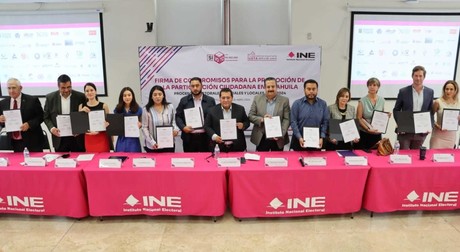 Suman 40 organizaciones que firmaron pactos de participación ciudadana con INE