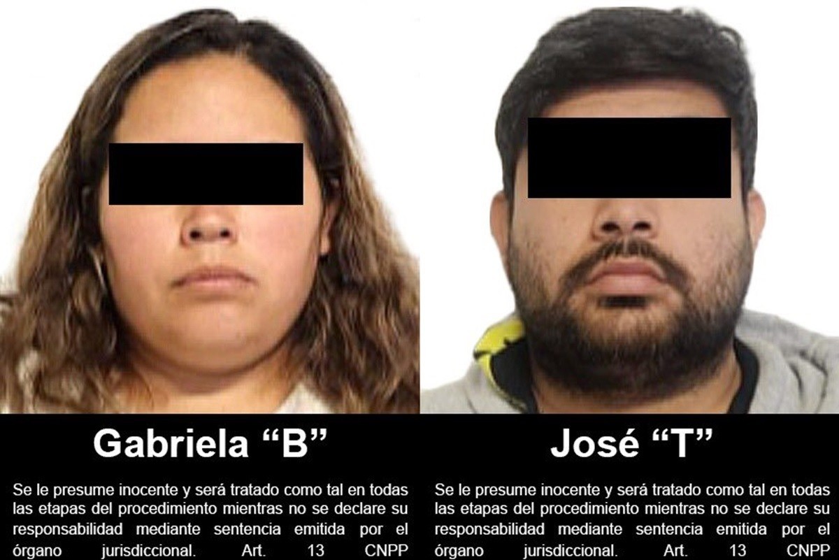 José T y Gabriela B fueron sentenciados a cuatro años siete meses de cárcel en el Centro de Reinserción Social El Hongo. Foto: Twitter @FGRMexico