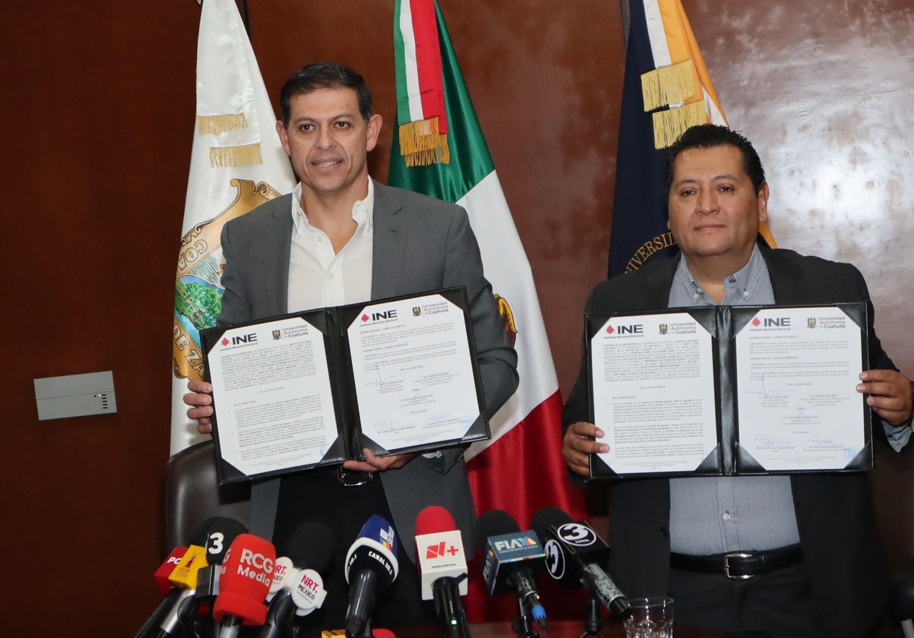 La unión de esfuerzos entre la UAdeC y el INE busca fortalecer la democracia en Coahuila. (Fotografía: Édgar Romero)