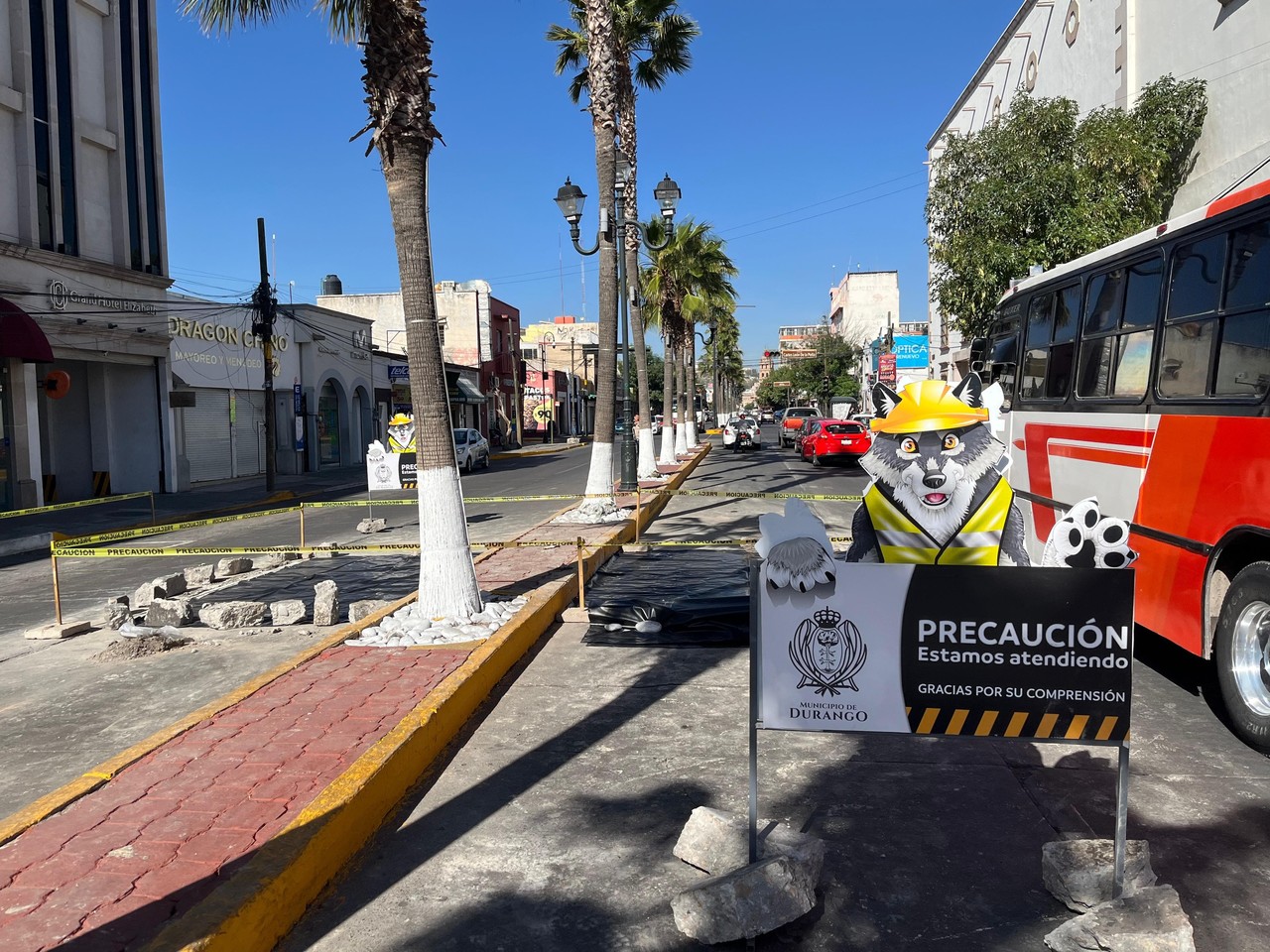 La avenida 20 de Noviembre será rehabilitada, por lo que se pide a la ciudadanía tomar precausiones. Foto: Isaura Retana.