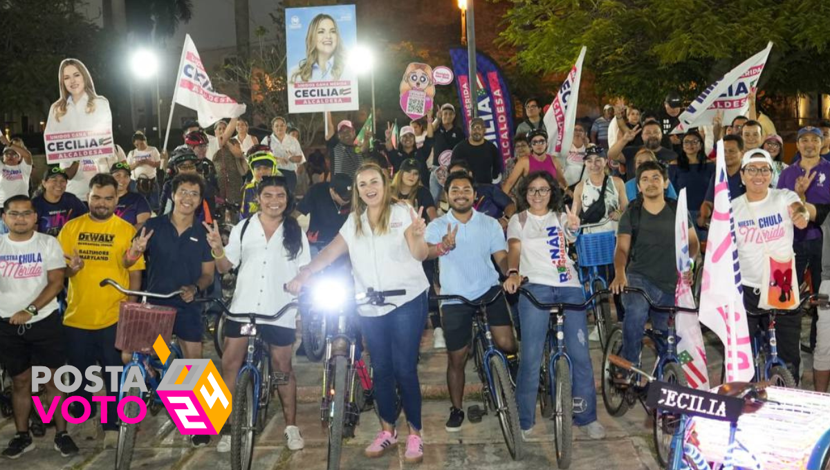 Cecilia Patrón participó en un foro de movilidad con ciclistas Foto: Cortesía