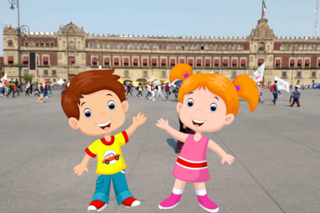 Zócalo de CDMX se convierte en patio de juegos por el Día del Niño y la Niña