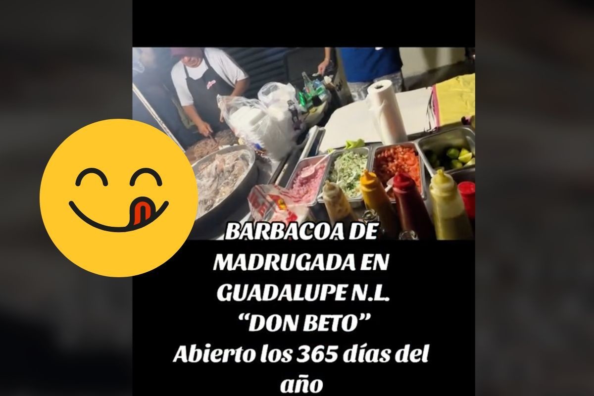 Puesto de venta de barbacoa en Guadalupe. Foto: Especial