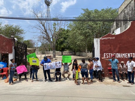 Protestan por la detención de cinco personas en  Kancabchén Rancho