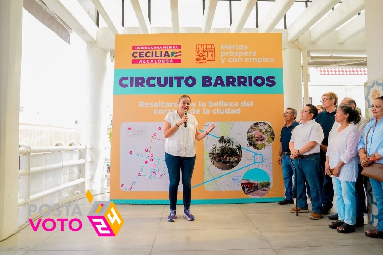 Cecilia Patrón en la presentación de proyecto, “Circuito Barrios”. Foto: Cortesía