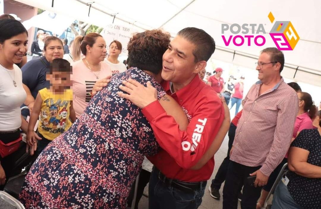 Treviño hizo un llamado a los habitantes de Juárez para que el próximo 2 de junio apoyen a los candidatos de la coalición PRI, PAN y PRD. Foto: Especial.