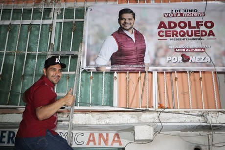 Arranca Adolfo Cerqueda Rebollo campaña en Nezahualcóyotl