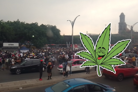 Con marcha y fumada masiva colectivos celebran día 4:20 en CDMX