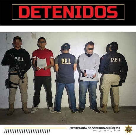 Dos sujetos detenidos por robo de computadoras vehiculares en Mérida
