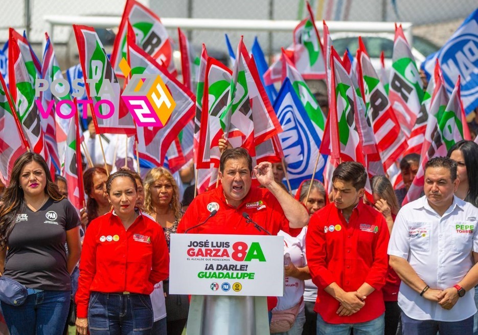 José Luis Garza Ochoa, candidato a la alcaldía de Guadalupe, por la coalición Fuerza y Corazón X Nuevo León,. Foto. Cortesía
