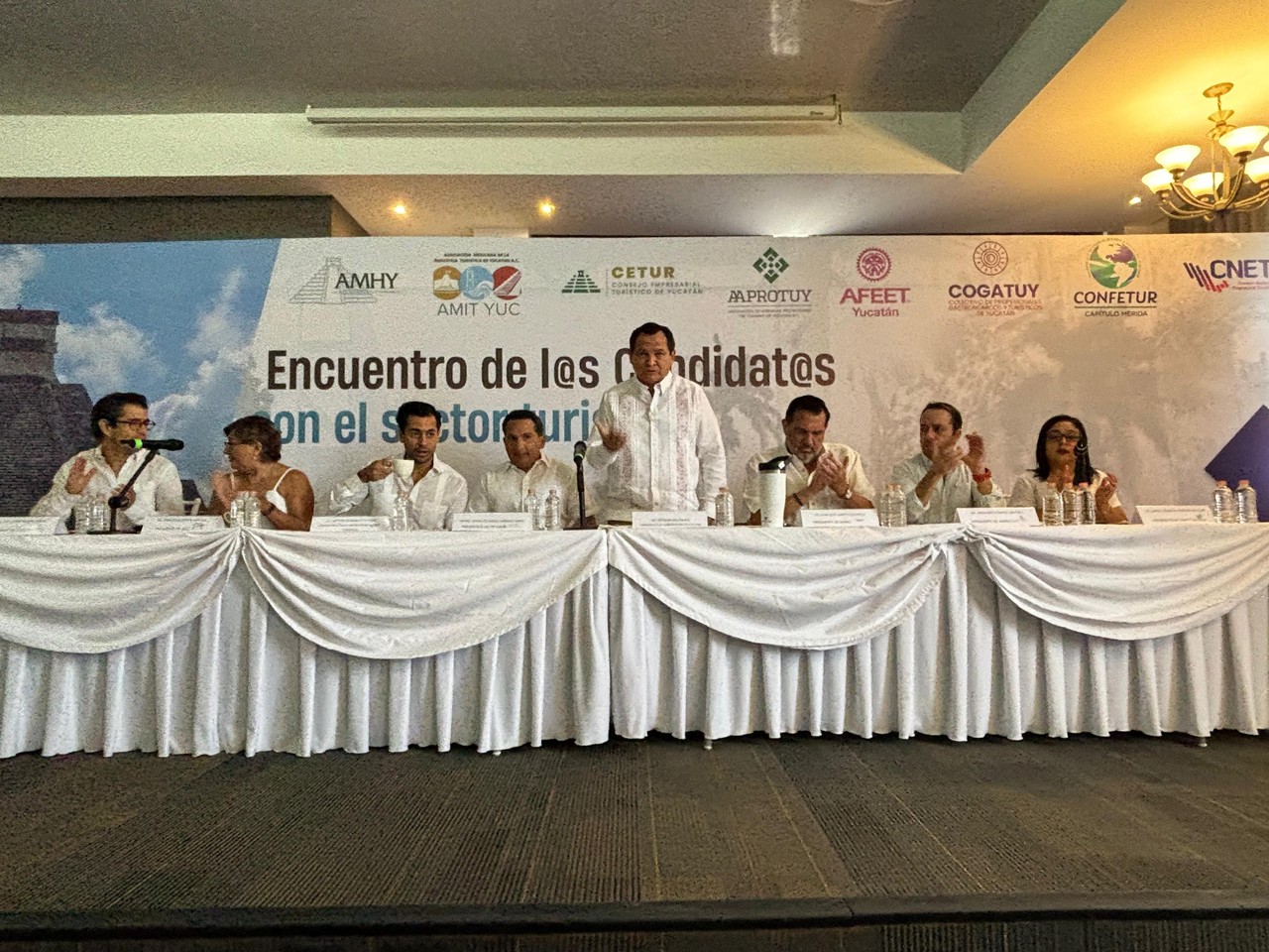 El candidato guinda afirmó que el Tren Maya es una oportunidad para las comunidades del estado Fotos: Alejandra Vargas