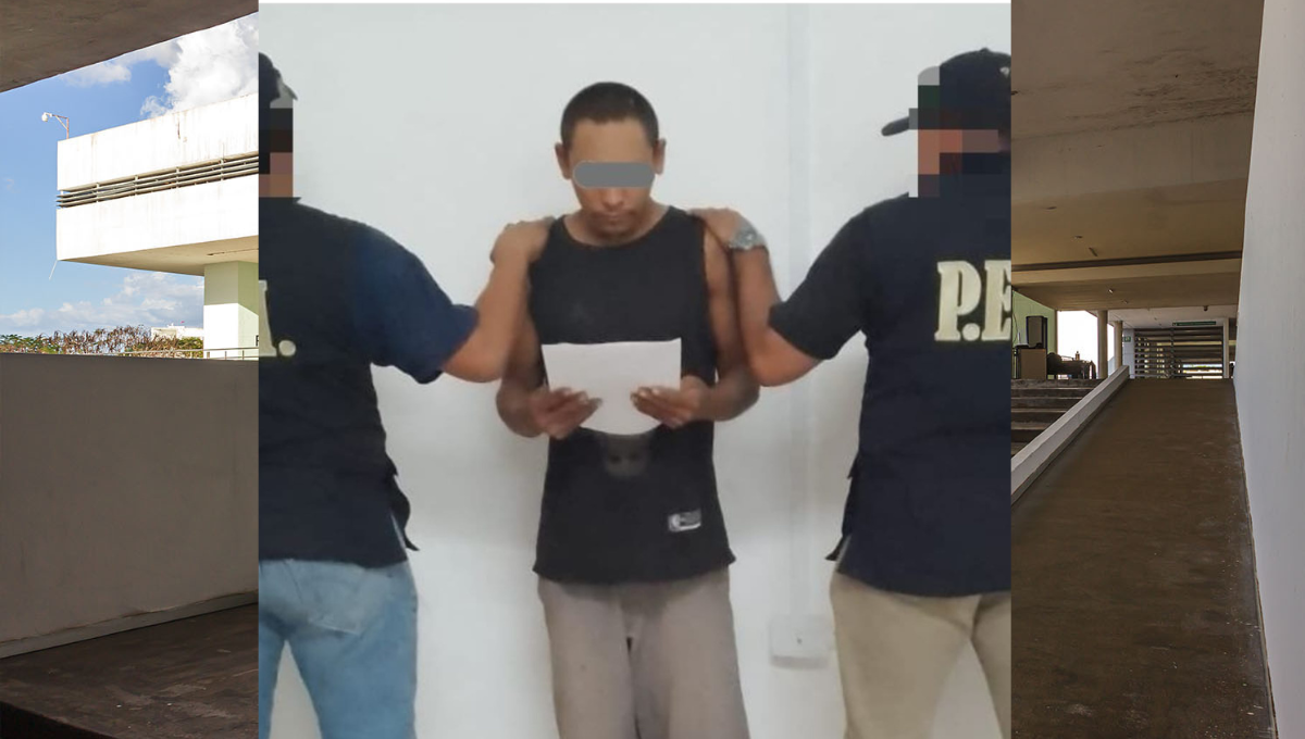 El agresor fue detenido en el municipio de Ticul Fotos: SSP Yucatán
