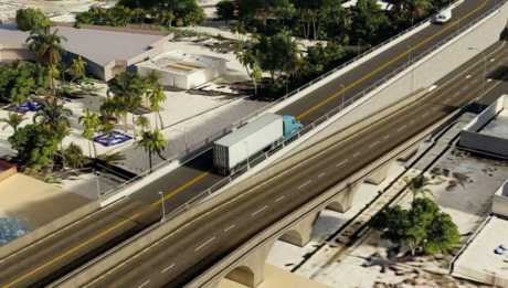 Anuncian cambios en la vialidad en Progreso por trabajos del viaducto elevado