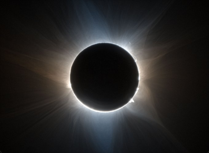 Hoy es el eclipse: Todo lo que necesitas saber. Foto: @NASA_es