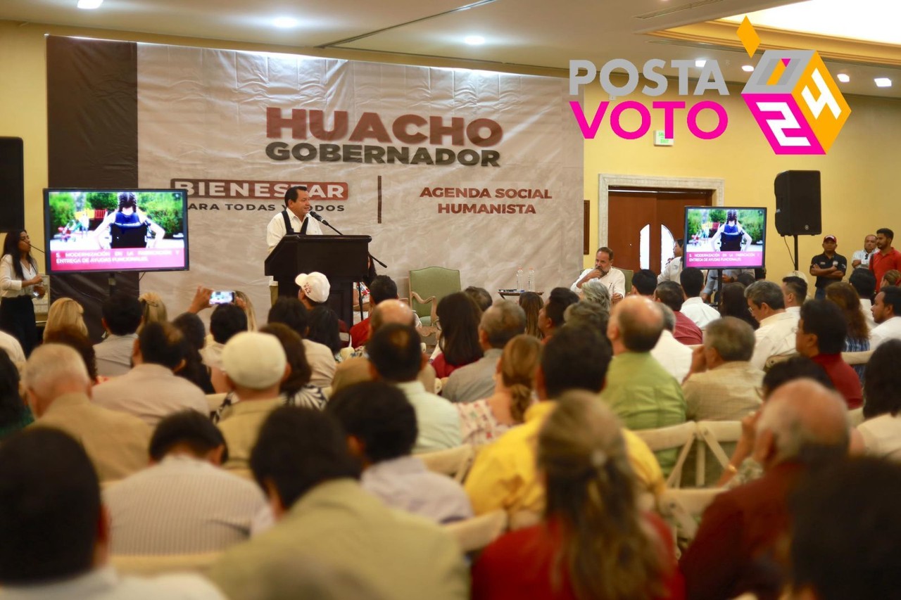 Huacho Díaz Mena, en la presentación de su Agenda Social Humanista. Foto: Cortesía