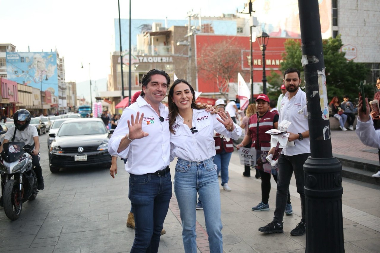 Fernando Salazar y Cecilia Guadiana. Foto de Morena.