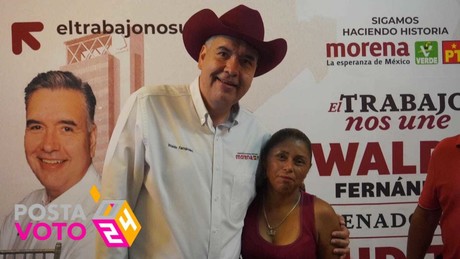 Celebran Waldo y Judith el 200 aniversario de Nuevo León con labores de campaña