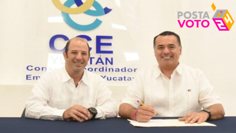 Renán Barrera Concha firma acuerdo con Consejo Coordinador Empresarial
