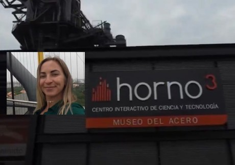 Muestra influencer rusa atractivos del Museo del Horno 3 en Monterrey