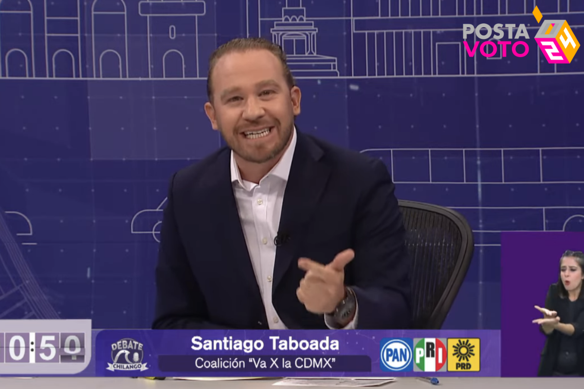 Santiago Taboada en el Tercer Debate Chilango. Foto: Captura de pantalla