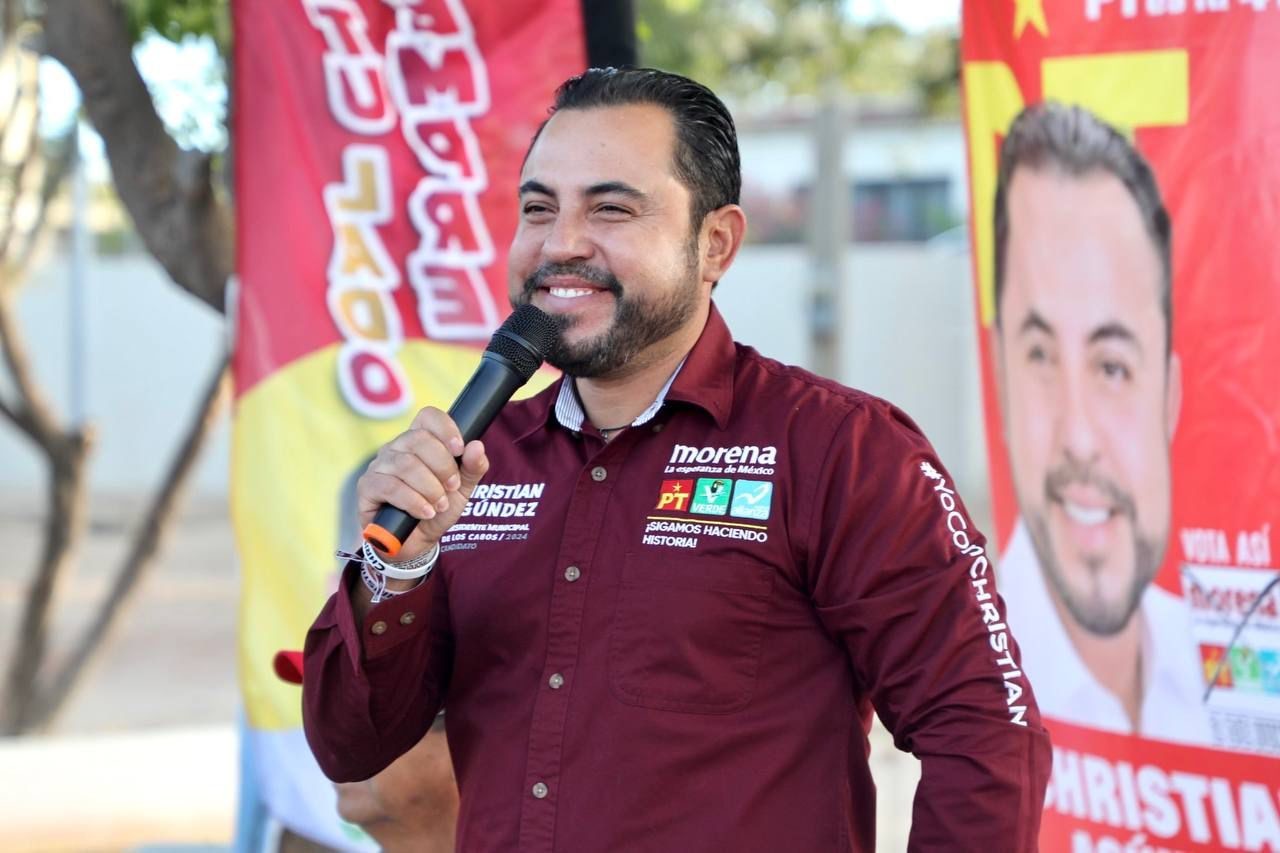 Christian Agúndez, candidato a la alcaldía de Los Cabos. I Foto: CA Facebook.