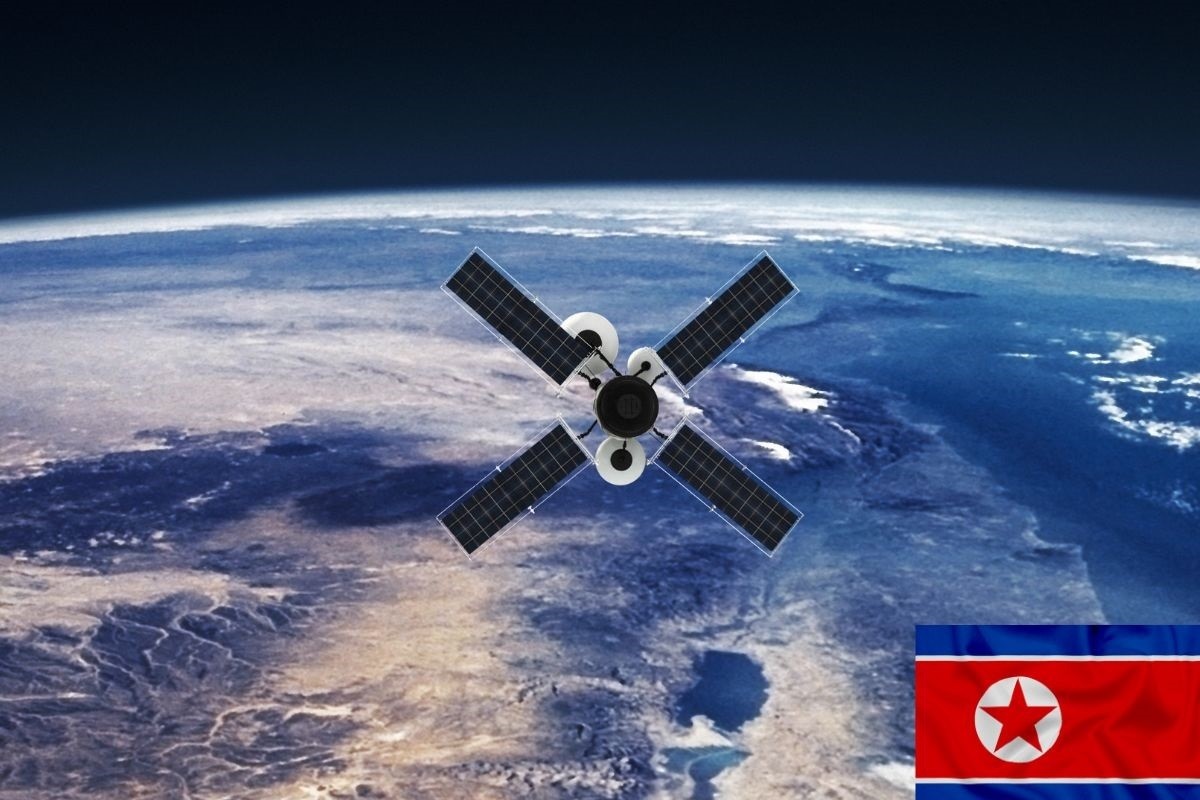 Corea del Norte puso en órbita su primer satélite de reconocimiento militar en noviembre de 2023. Foto: Canva