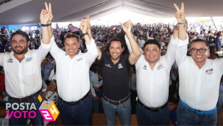 Mauricio Vila respalda a candidatos del PAN ante 10 mil personas en Kanasín