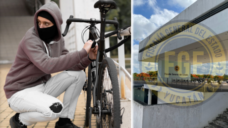 Termina enfrentando la ley por robarse una bicicleta eléctrica en Mérida