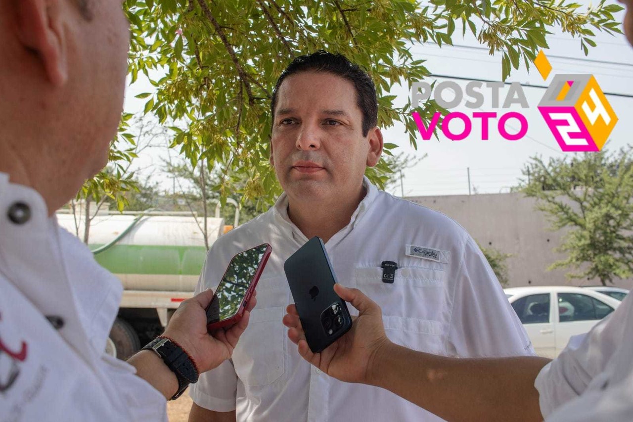 El candidato morenista, dijo que el desarrollo sostenible de la próxima administración municipal, se basará en la conservación del agua potable, ante una posible contingencia. Foto: Armando Galicia.