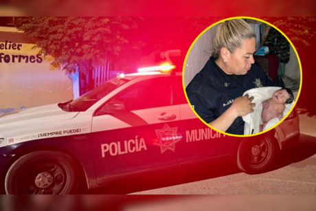 Policías de Torreón reciben a bebé en plena madrugada 