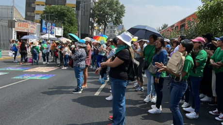 Profesores de Educación Básica de la CDMX bloquean San Antonio Abad