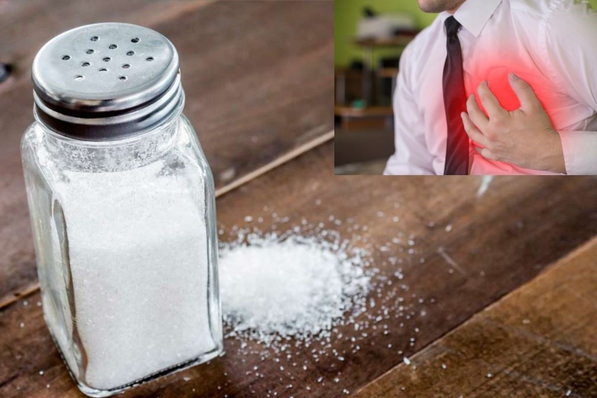 El consumo excesivo de sal puede ocasionar  enfermedades cardiovasculares como infartos, hipertensión arterial y accidentes cerebrovasculares. Foto: Canva