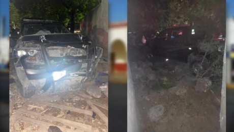 Violenta pelea de bandas en Umán deja un policía herido y una patrulla destruida