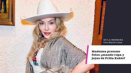 Madonna presume fotos ¿usando ropa y joyas de Frida Kahlo?