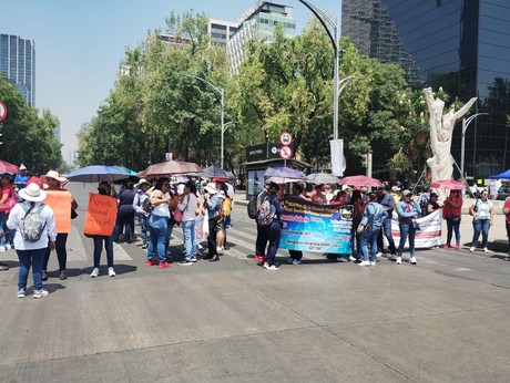 CNTE colapsa la zona central de la Ciudad de México con bloqueos en Reforma