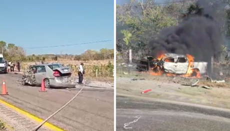 Encontronazo en la vía Campeche-Mérida deja dos muertos y seis lesionados