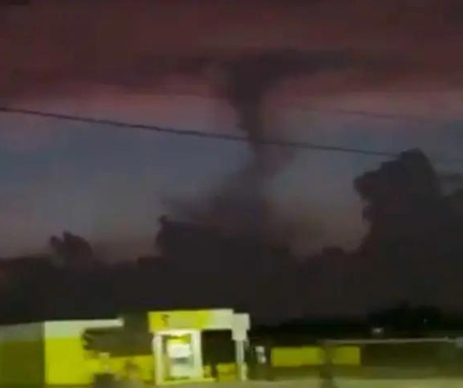 Tornado azota norte de Coahuila. Captura de pantalla.