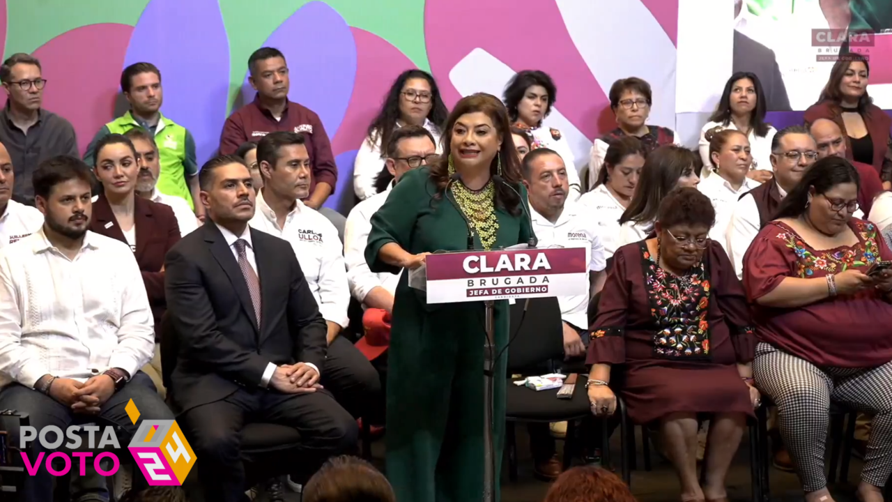 Conferencia de prensa de Clara Brugada. Foto: SS de @ClaraBrugadaM