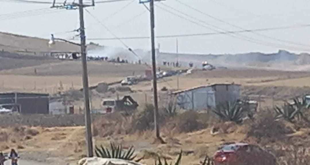 Explosión en polvorín de Almoloya de Juárez. Foto: RRSS