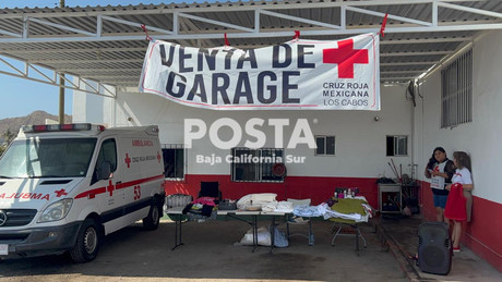 Cruz Roja de Los Cabos realiza venta de garage para recaudar fondos