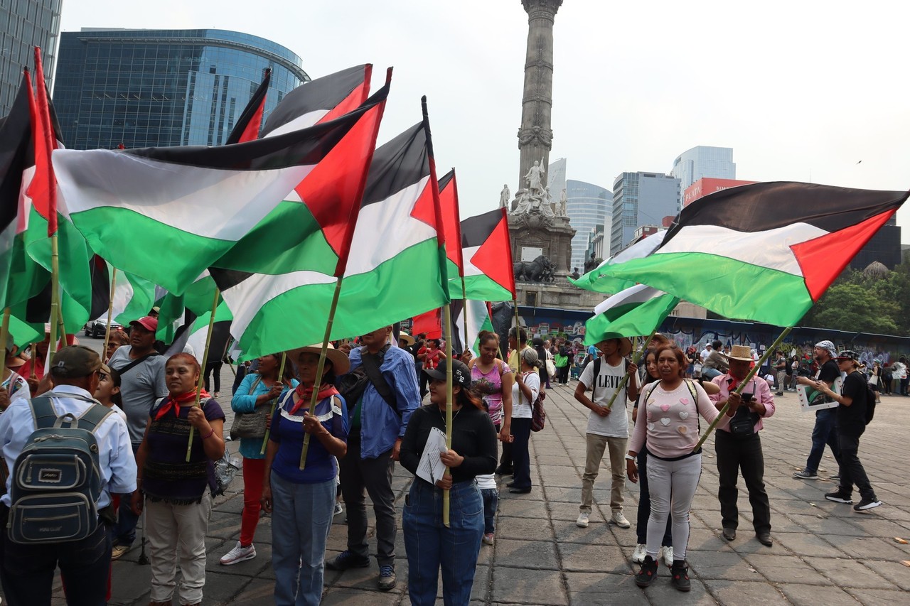 Marcha pro Palestina. Foto: Archivo de @ANUEE_MX
