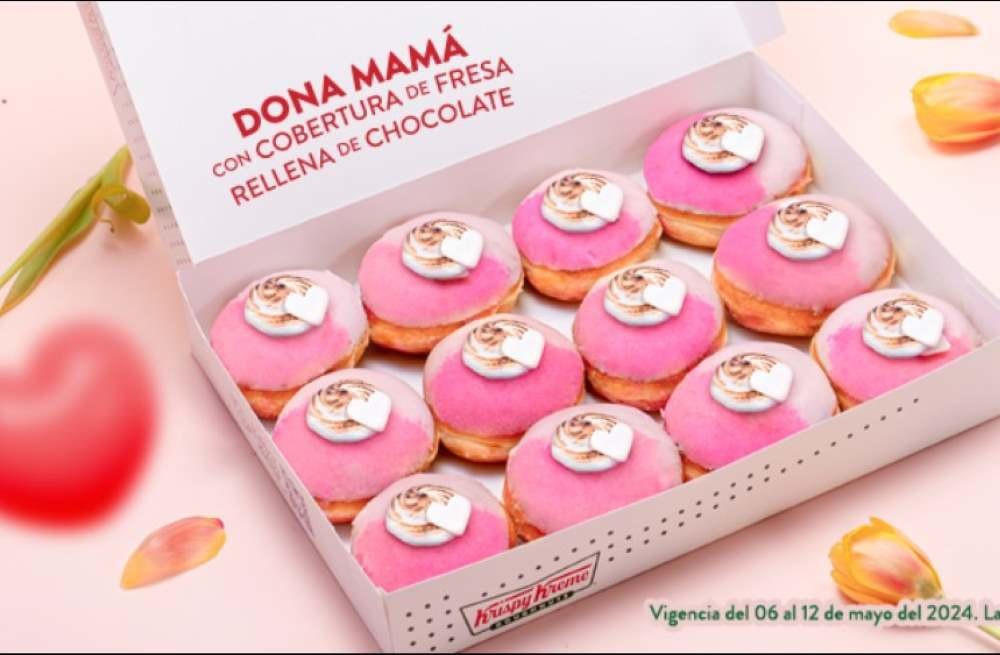 - El regalo perfecto para el Día de las Madres 2024: la dona MAMÁ de Krispy Kreme. Foto. Krispy Kreme