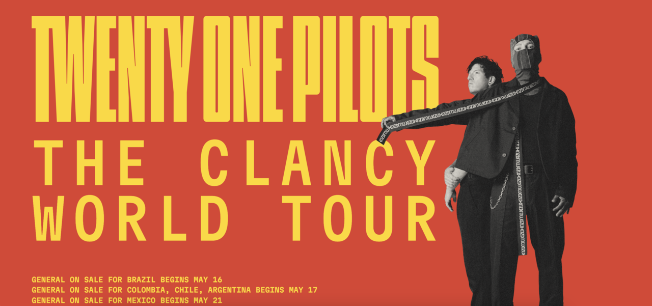 Poster Twenty One Pilots. Foto: @twentyonepilots