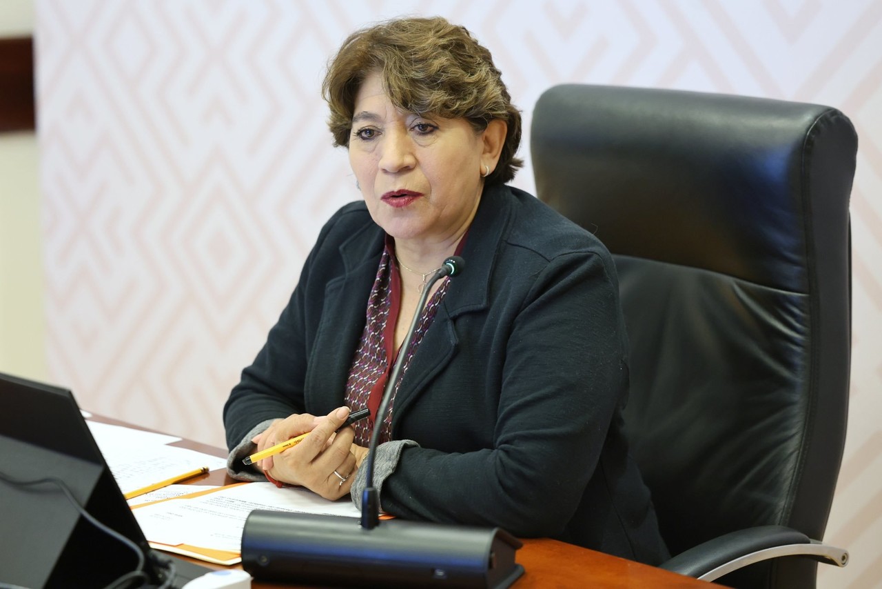Delfina Gómez Álvarez, gobernadora del Edomex. Imagen: GEM